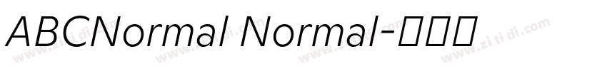 ABCNormal Normal字体转换